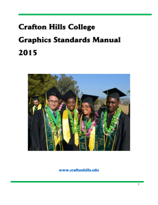 Crafton Hills College Graphics Standards Manual 2015
