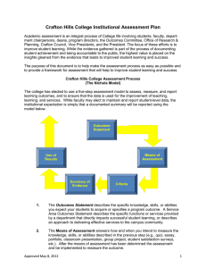 Office Of Research & Planning Prepared By