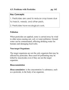4.5: Problems with Pesticides  pg. 142