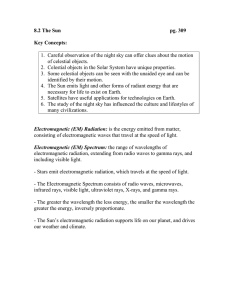 8.2 The Sun  pg. 309 Key Concepts: