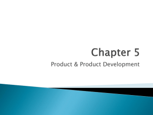 Product &amp; Product Development