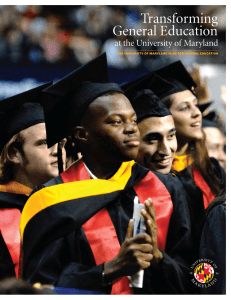 Transforming General Education at the University of Maryland A