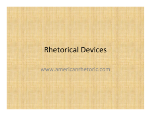 Rhetorical Devices www.americanrhetoric.com