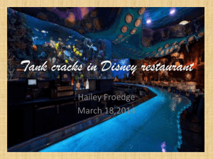 Tank cracks in Disney restaurant Hailey Froedge March 18,2014