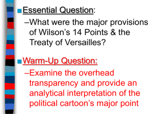 ■ Essential Question: –What were the major provisions