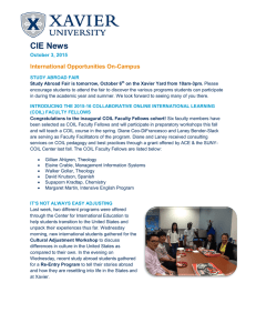 CIE News  International Opportunities On-Campus October 3, 2015