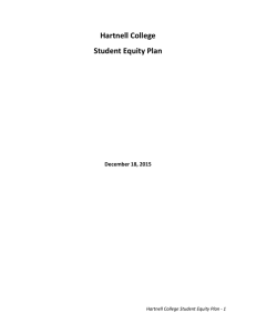 Hartnell College Student Equity Plan December 18, 2015