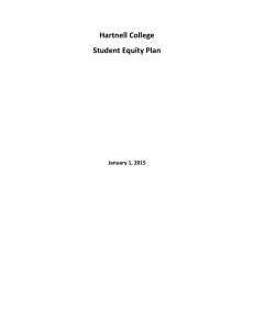 Hartnell College Student Equity Plan January 1, 2015