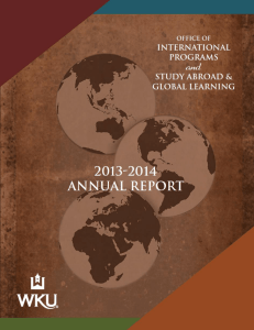 OIP/SAGL 2013-2014 ANNUAL REPORT 1