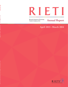 Annual Report April 2013 – March 2014 Annual Repor t