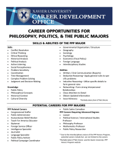 CAREER OPPORTUNITIES FOR PHILOSOPHY, POLITICS, &amp; THE PUBLIC MAJORS