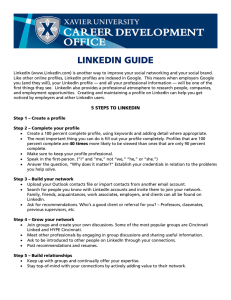 LINKEDIN GUIDE