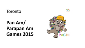 Pan Am/ Parapan Am Games 2015 Toronto