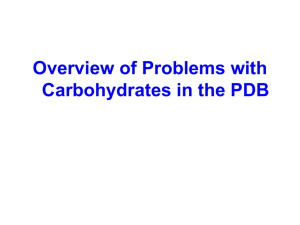 Overview of Problems with Carbohydrates in the PDB