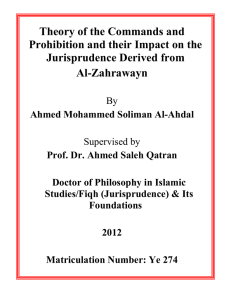 Theory of the Commands and Prohibition and their Impact on the