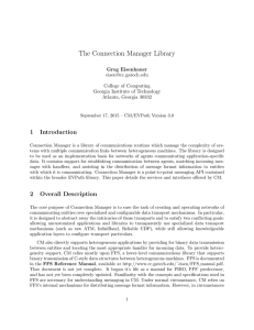 The Connection Manager Library