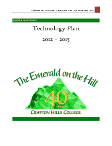 Technology Plan 2012 – 2015