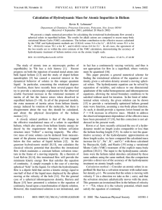 Calculation of Hydrodynamic Mass for Atomic Impurities in Helium V 88, N 14