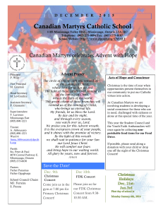 Canadian Martyrs Catholic School