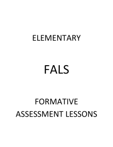 FALS ELEMENTARY  FORMATIVE