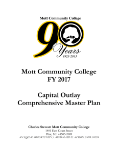 Mott Community College FY 2017 Capital Outlay