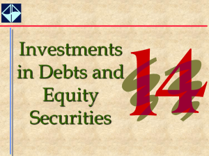 Investments in Debts and Equity Securities