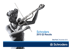 Schroders 2015 Q3 Results Data Pack