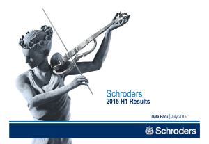 Schroders 2015 H1 Results Data Pack