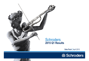 Schroders 2015 Q1 Results Data Pack