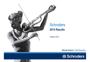 Schroders 2014 Results Michael Dobson