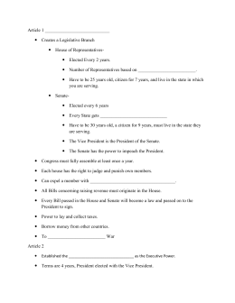 Print Branches Of Government Quizlet Article 1