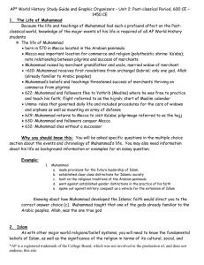 AP* World History Study Guide and Graphic Organizers – Unit... 1450 CE