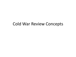 Cold War Review Concepts