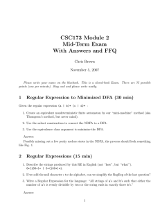 CSC173 Module 2 Mid-Term Exam With Answers and FFQ Chris Brown