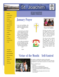 January Prayer  Page  1 A new year is unfolding—like