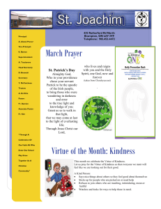 March Prayer St. Patrick’s Day  who lives and reigns