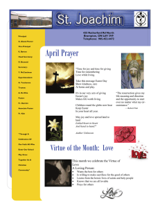 April Prayer Page  1  &#34;Time for joy and time for giving