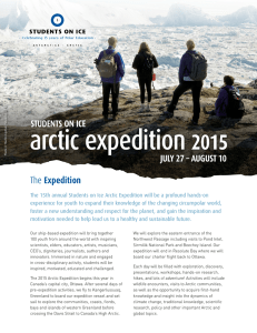 arctic expedition 2015 STUDENTS ON ICE JULY 27 – AUGUST 10