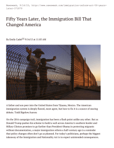 Fifty Years Later, the Immigration Bill That Changed America