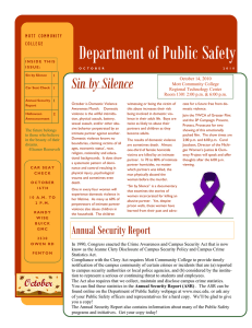 Department of Public Safety Sin by Silence