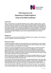 RCN response to the Department of Health England’s