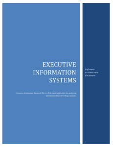 EXECUTIVE INFORMATION SYSTEMS
