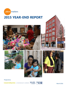 2015 YEAR-END REPORT place matters Prepared by: