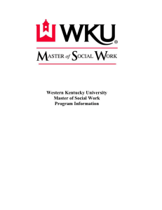 Western Kentucky University Master of Social Work Program Information