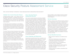 Cisco Security Posture Assessment Service Validate Your Current Security Posture At-A-Glance