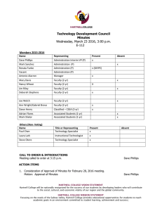 Technology Development Council Minutes Wednesday, March 23 2016, 3:00 p.m.