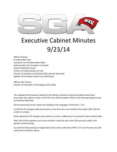 Executive Cabinet Minutes 9/23/14