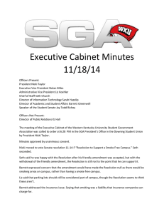 Executive Cabinet Minutes 11/18/14