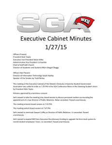 Executive Cabinet Minutes 1/27/15