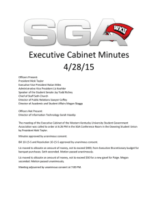 Executive Cabinet Minutes 4/28/15